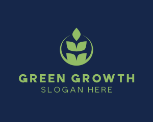 Organic Green Wheat logo design