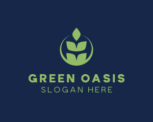 Organic Green Wheat logo design