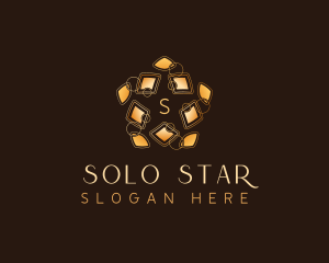 Lantern Star Pattern logo design