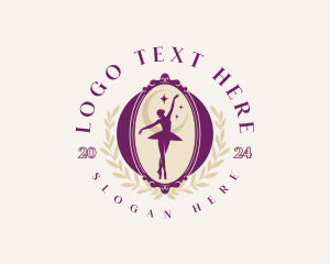 Elegant Ballet Dancer logo design