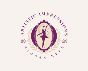 Elegant Ballet Dancer logo design