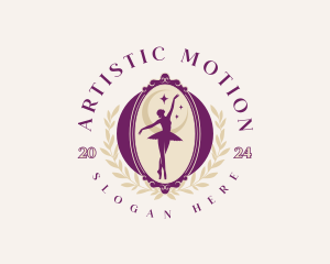 Elegant Ballet Dancer logo