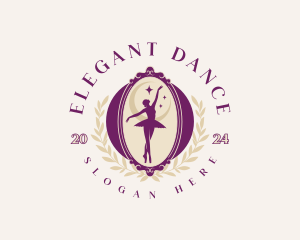 Elegant Ballet Dancer logo design