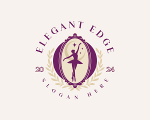 Elegant Ballet Dancer logo design