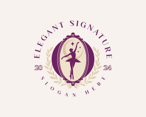 Elegant Ballet Dancer logo design