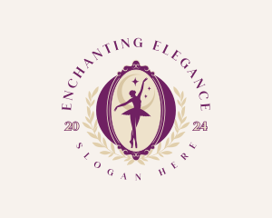 Elegant Ballet Dancer logo design