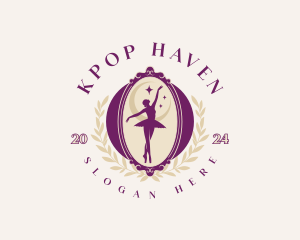 Elegant Ballet Dancer logo design