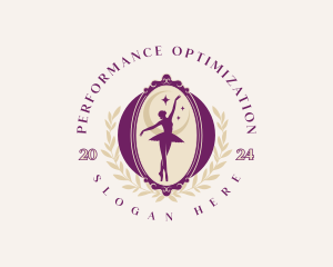 Elegant Ballet Dancer logo design