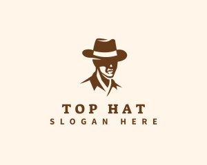 Man Hat Fashion logo design