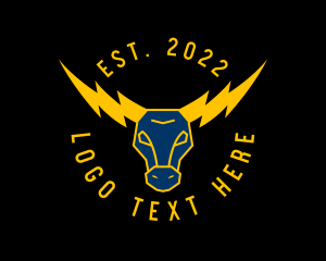 Lightning Bull Horns logo