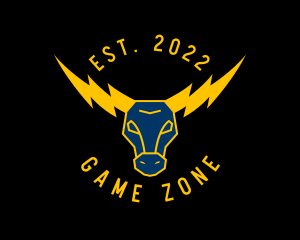 Lightning Bull Horns logo