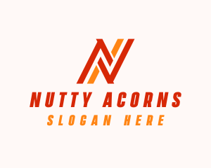 Business Stripe Firm Letter N logo design