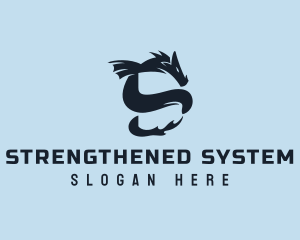 Wyvern Letter S logo design