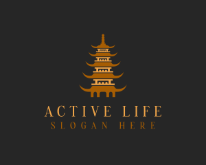 Asian Temple Pagoda logo