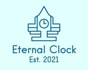 Blue Clock Tower  logo