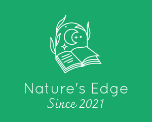 Nature Moonlight Book logo design