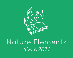 Nature Moonlight Book logo design