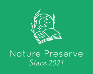 Nature Moonlight Book logo design