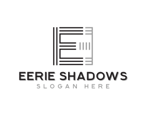 Architecture Stripes Letter E logo design