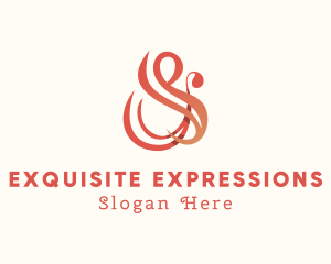Stylish Ampersand Calligraphy logo