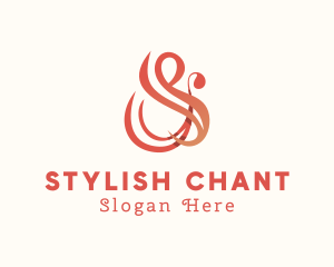 Stylish Ampersand Calligraphy logo design