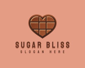 Heart Chocolate Sweet logo design