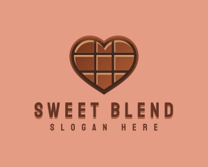 Heart Chocolate Sweet logo design