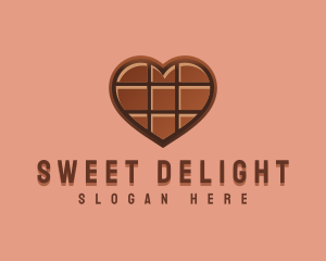 Heart Chocolate Sweet logo design