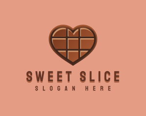 Heart Chocolate Sweet logo design