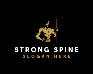 Strong Spear Warrior logo design