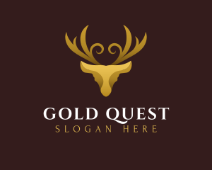 Luxury Deer Gold logo design