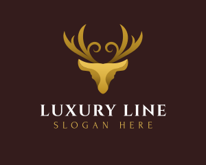 Luxury Deer Gold logo design