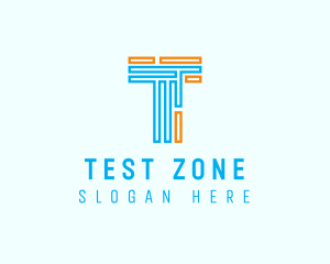 Minimalist Maze Letter T  logo design