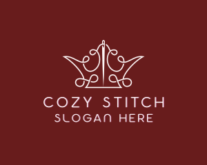 Crown Thread Stitching logo design