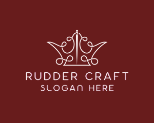 Crown Thread Stitching logo design