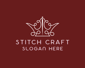 Crown Thread Stitching logo design