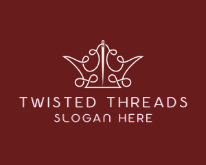 Crown Thread Stitching logo design