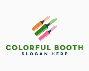 Coloring Marker Pens logo design