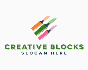 Coloring Marker Pens logo design