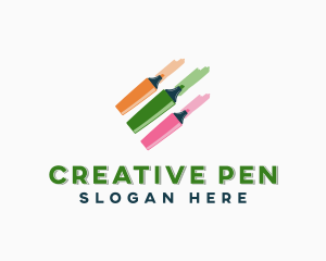 Coloring Marker Pens logo design