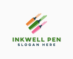 Coloring Marker Pens logo design