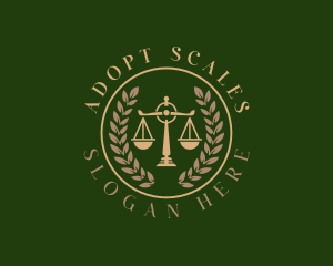 Attorney Justice  Scales logo design