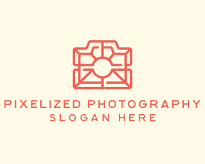 Red Photography Camera  logo design