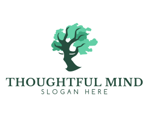 Human Face Tree logo design