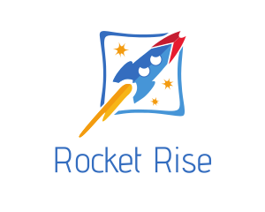 Rocket Ship Toy logo design