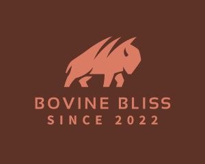 Bison Ranch Animal logo design