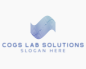 Waves Biotech Lab logo design