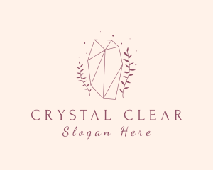 Leaf Crystal Boutique logo design