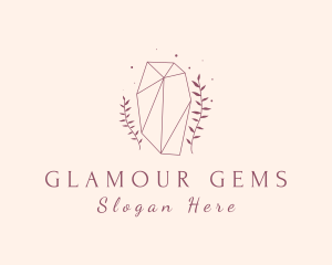 Leaf Crystal Boutique logo design