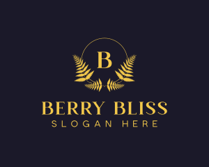 Luxury Hotel Wreath logo design